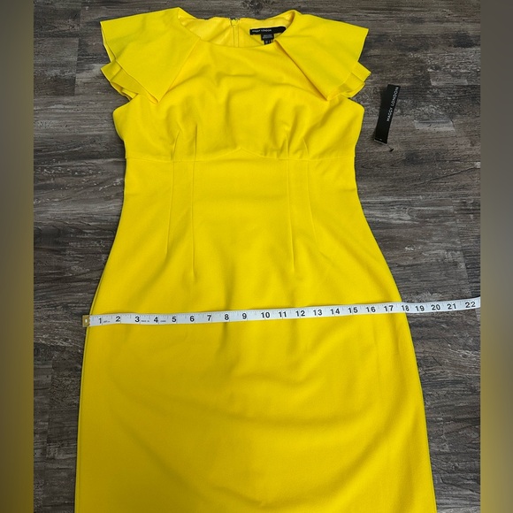 NWT Maggy London Women’s Yellow Midi Dress Size 2 - Picture 9 of 12